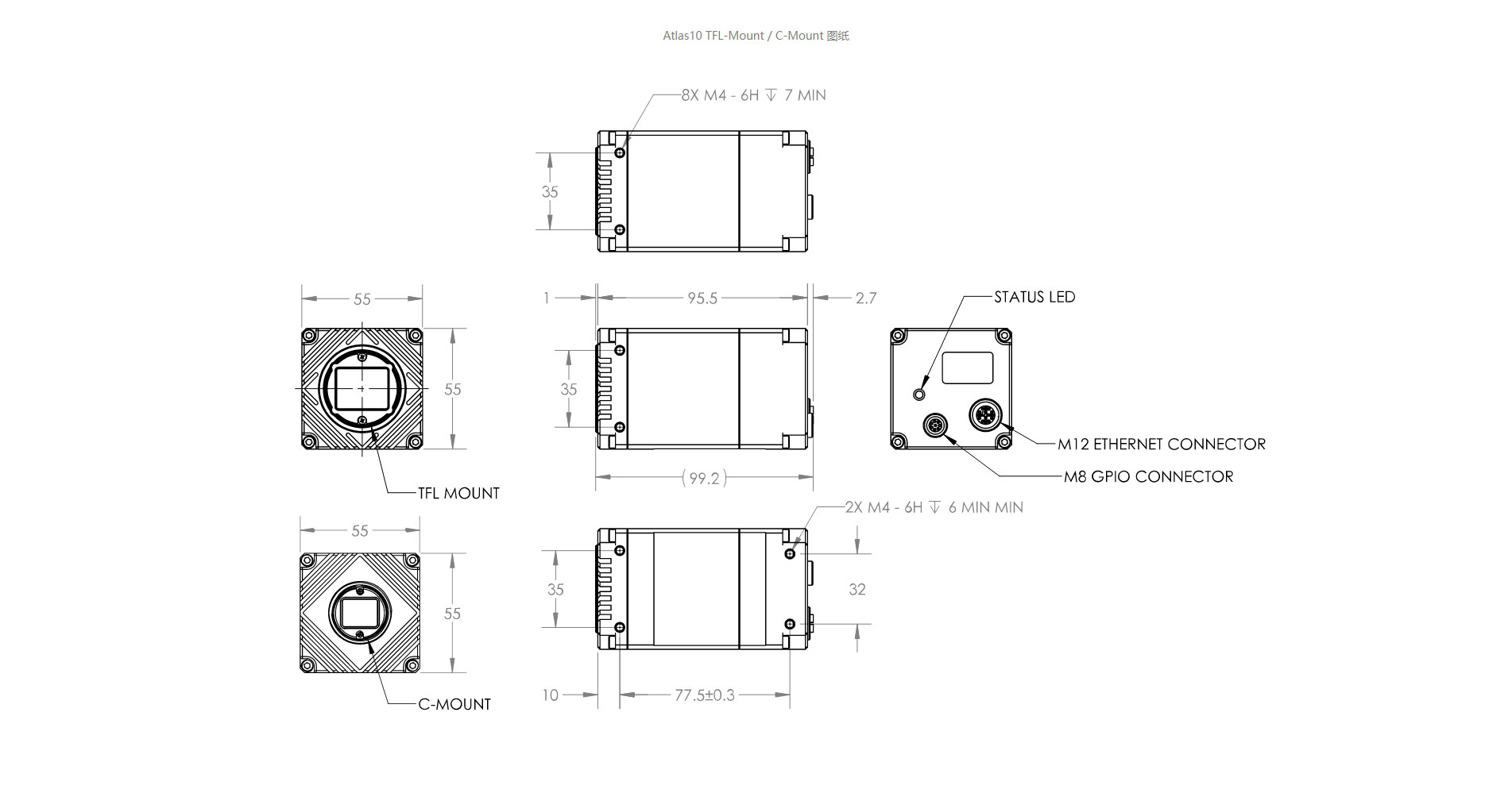 3Atlas10-UV-810万像素10千兆以太网工业相机-_-Lucid-Vision-Labs